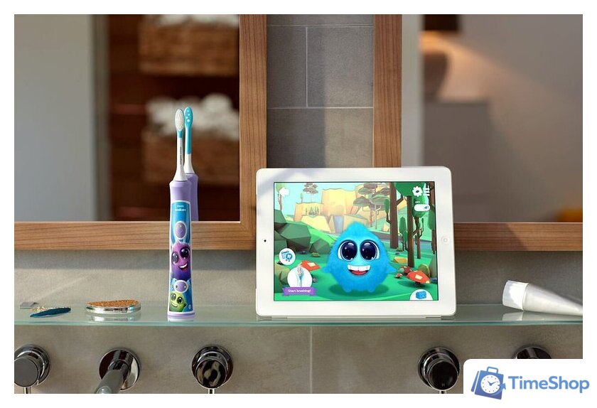 Электрическая зубная щетка Philips Sonicare For Kids HX6322/12 - Изображение №4 — Интернет-магазин Time-Shop