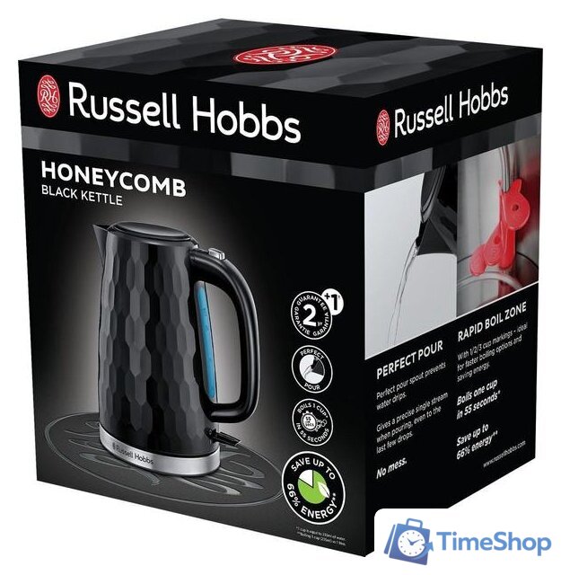 Электрический чайник Russell Hobbs Honeycomb 26051-70 - Изображение №7 — Интернет-магазин Time-Shop