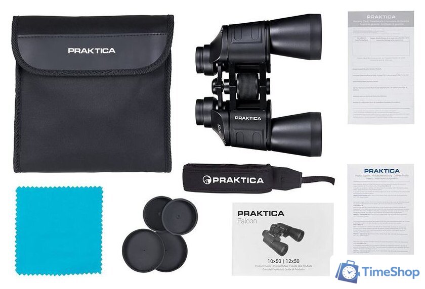 Бинокль Praktica Falcon 12x50 (черный) - Изображение №5 — Интернет-магазин Time-Shop