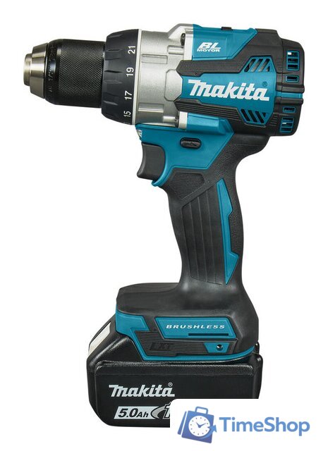 Дрель-шуруповерт Makita DDF489RTJ (с 2-мя АКБ, кейс) - Изображение №3 — Интернет-магазин Time-Shop