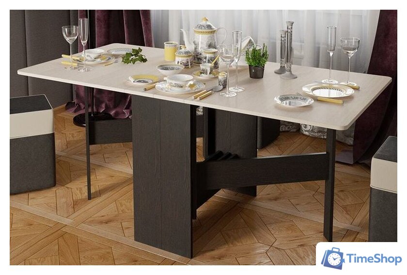 Стол-книга Трия Тип 2 (венге цаво/дуб белфорт) - Изображение №1 — Интернет-магазин Time-Shop