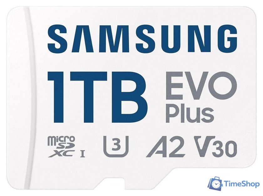 Карта памяти Samsung EVO Plus 2024 microSDXC 1TB (с адаптером) - Изображение №1 — Интернет-магазин Time-Shop