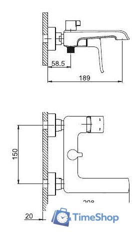Смеситель Gappo G3250 - Изображение №2 — Интернет-магазин Time-Shop