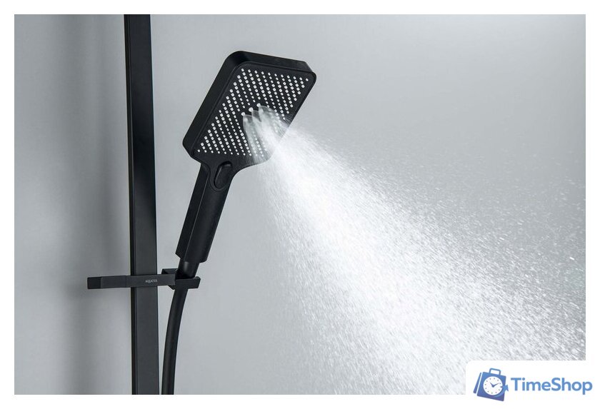 Душевой гарнитур  Aquatek Либра AQ2019MB (черный матовый) - Изображение №5 — Интернет-магазин Time-Shop