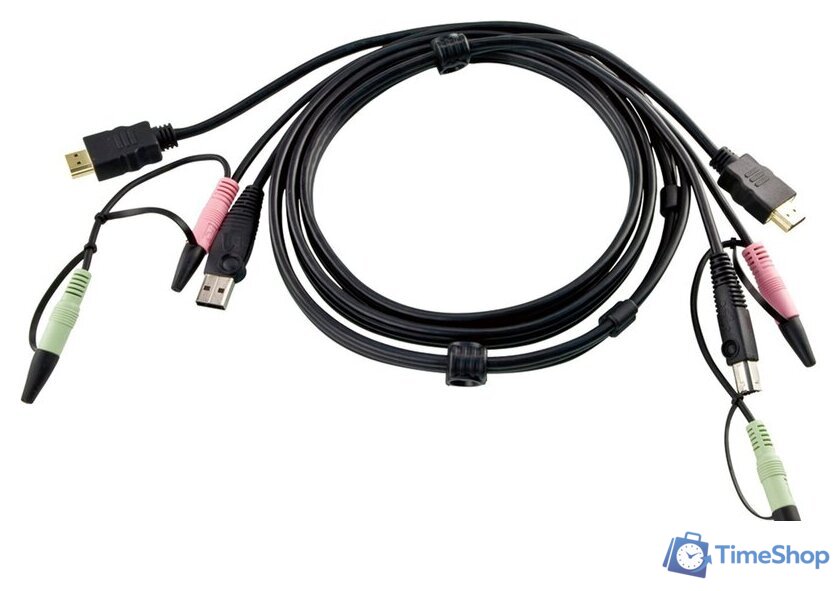 Кабель Aten 2L-7D02UH (1.8 м, черный) - Изображение №1 — Интернет-магазин Time-Shop