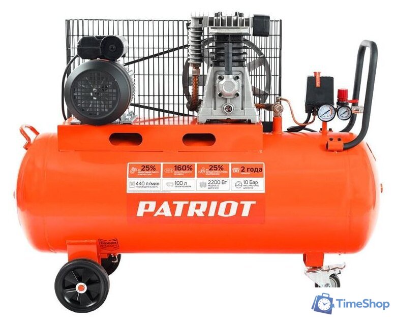 Компрессор Patriot PTR 100-440I - Изображение №3 — Интернет-магазин Time-Shop