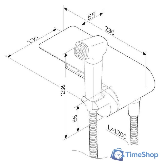 Гигиенический душ AM.PM Func F0H8F900 - Изображение №11 — Интернет-магазин Time-Shop