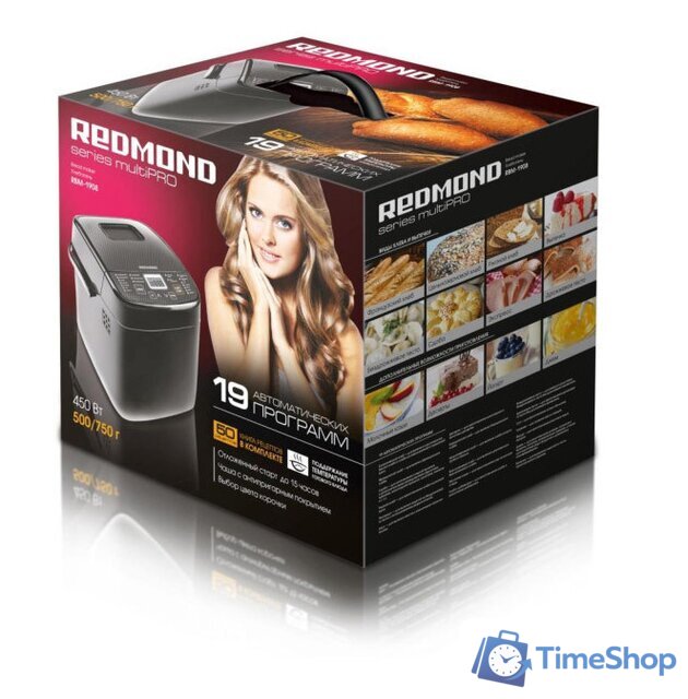 Хлебопечка Redmond (Редмонд) RBM-1908 (черная) - Изображение №3 — Интернет-магазин Time-Shop