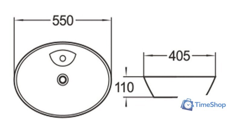 Умывальник SantiLine SL-1078 - Изображение №2 — Интернет-магазин Time-Shop