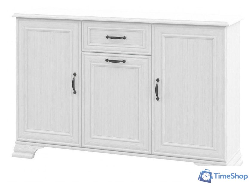 Тумба Неман мебель Юнона МН-132-15 (белый текстурный) - Изображение №1 — Интернет-магазин Time-Shop