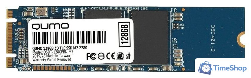 SSD QUMO Novation 3D TLC 128GB Q3DT-128GPBN-M2 - Изображение №1 — Интернет-магазин Time-Shop