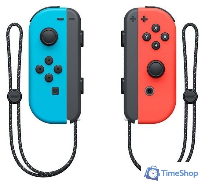 Игровая приставка Nintendo Switch OLED (черный, с неоновыми Joy-Con) - Изображение №4 — Интернет-магазин Time-Shop