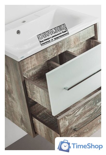  Style Line Тумба под умывальник Экзотик 70 2 ящика (подвесная) - Изображение №2 — Интернет-магазин Time-Shop