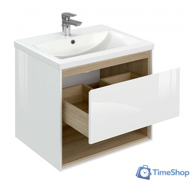  Cersanit Тумба под умывальник Louna 60 SP-SZ-LOU-CO60/Wh - Изображение №3 — Интернет-магазин Time-Shop