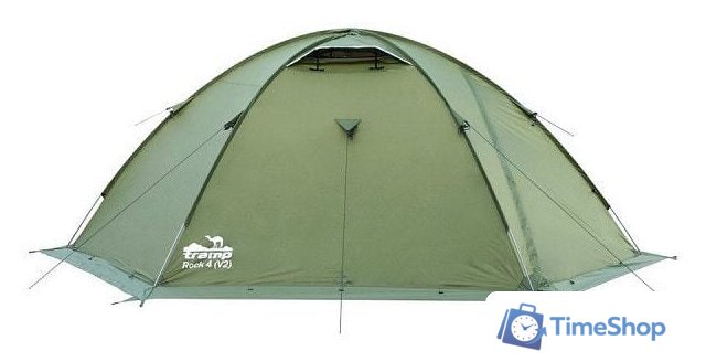 Экспедиционная палатка TRAMP Rock 4 v2 (зеленый) - Изображение №5 — Интернет-магазин Time-Shop