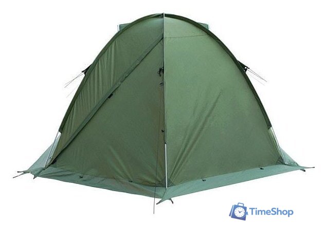 Экспедиционная палатка TRAMP Rock 4 v2 (зеленый) - Изображение №2 — Интернет-магазин Time-Shop
