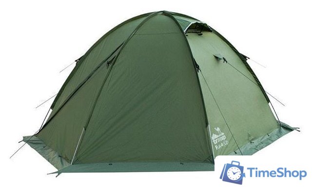 Экспедиционная палатка TRAMP Rock 4 v2 (зеленый) - Изображение №3 — Интернет-магазин Time-Shop