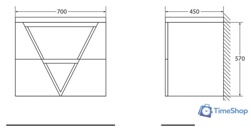  BelBagno VITTORIA-700-2C-SO-BO-P - Изображение №4 — Интернет-магазин Time-Shop