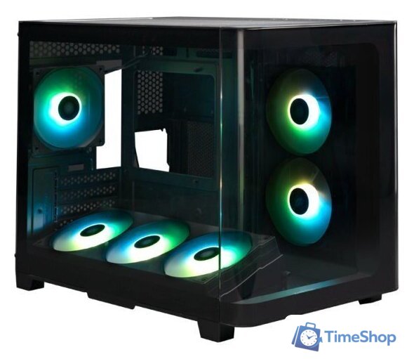 Корпус XASTRA QR500M 6ARGB-FC-C6-UC (черный) - Изображение №5 — Интернет-магазин Time-Shop