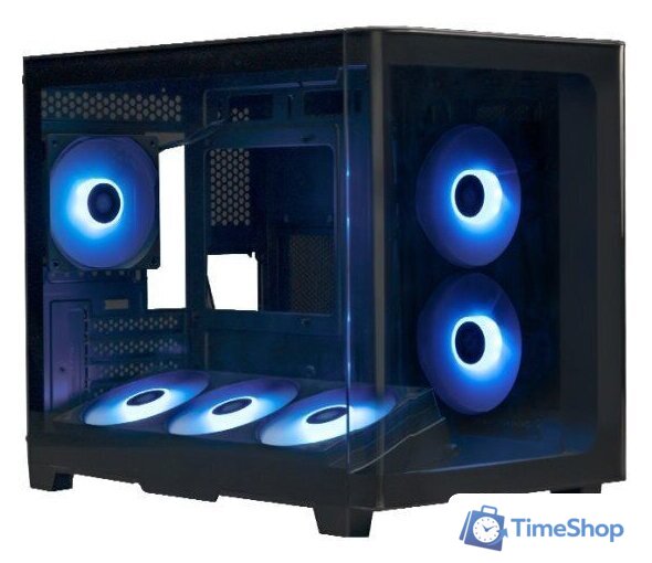 Корпус XASTRA QR500M 6ARGB-FC-C6-UC (черный) - Изображение №2 — Интернет-магазин Time-Shop