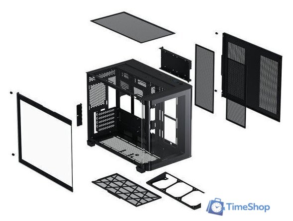 Корпус XASTRA QR500M 6ARGB-FC-C6-UC (черный) - Изображение №10 — Интернет-магазин Time-Shop