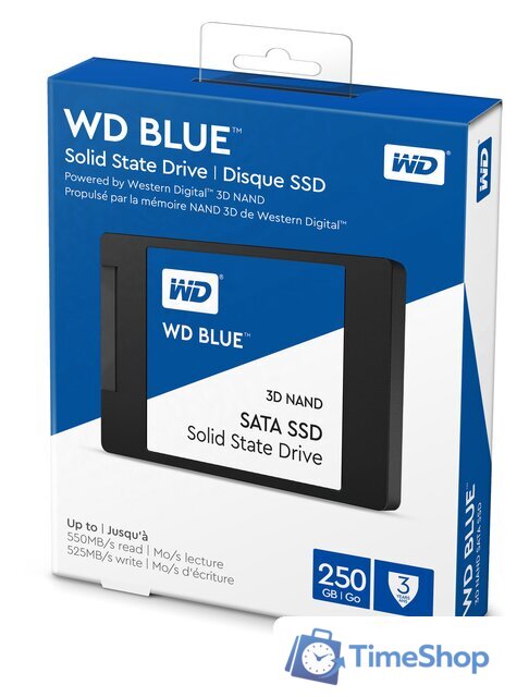 SSD WD Blue 3D NAND 250GB [WDS250G2B0A] - Изображение №2 — Интернет-магазин Time-Shop