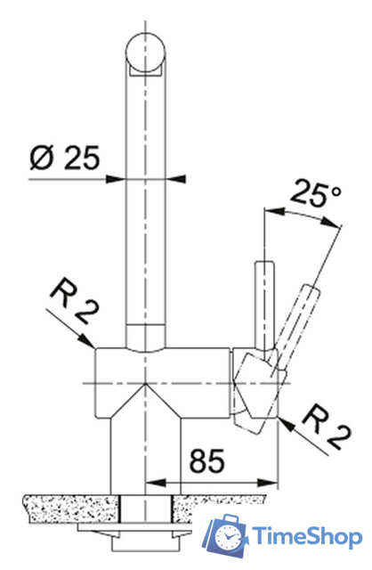 Смеситель Franke Atlas Neo Pull Out (нержавеющая сталь) - Изображение №3 — Интернет-магазин Time-Shop