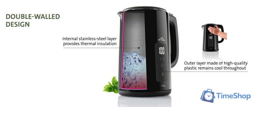 Электрический чайник ETA Emily 4595 90000 black - Изображение №11 — Интернет-магазин Time-Shop