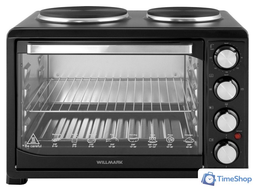 Мини-печь Willmark WHO-402B - Изображение №2 — Интернет-магазин Time-Shop