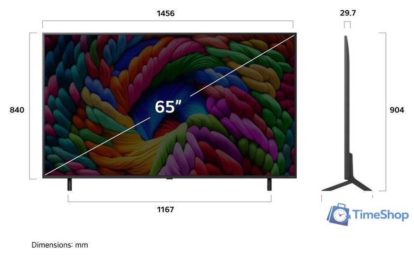 Телевизор LG Nanocell AI NANO90 65NANO90A6B - Изображение №4 — Интернет-магазин Time-Shop