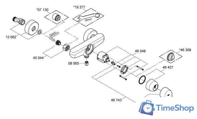 Смеситель Grohe Eurodisc Cosmopolitan 33390002 - Изображение №3 — Интернет-магазин Time-Shop