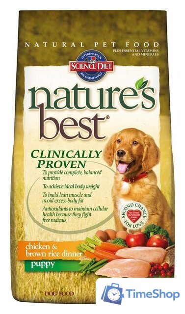 Сухой корм для собак Hill's Nature's Best Chicken & Brown Rice Dinner Puppy 12 кг - Изображение №1 — Интернет-магазин Time-Shop
