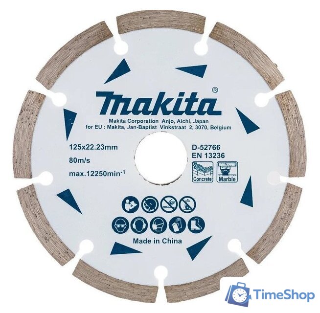 Отрезной диск алмазный  Makita D-52766 - Изображение №1 — Интернет-магазин Time-Shop