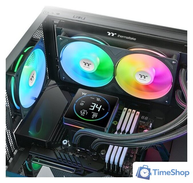 Система жидкостного охлаждения для процессора Thermaltake TH240-S V3 ARGB Sync CL-W469-PL12SW-A - Изображение №5 — Интернет-магазин Time-Shop