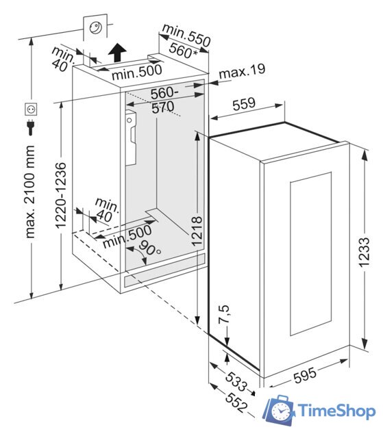 Винный шкаф Liebherr EWTgb 2383 Vinidor - Изображение №6 — Интернет-магазин Time-Shop