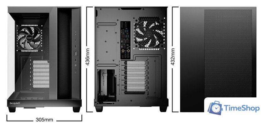 Корпус be quiet! Light Base 500 Black BGW83 - Изображение №2 — Интернет-магазин Time-Shop