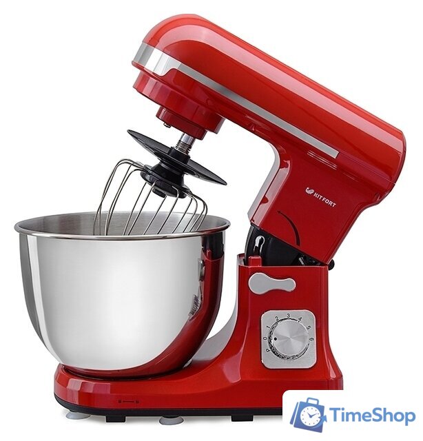 Планетарный миксер Kitfort KT-1324-1 (красный) - Изображение №3 — Интернет-магазин Time-Shop