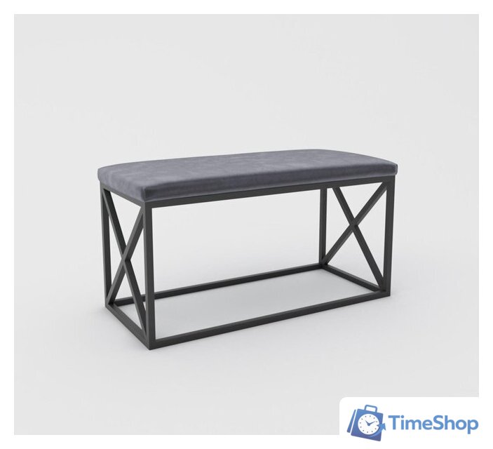 Банкетка Hype Mebel Куб (черный/серый) - Изображение №1 — Интернет-магазин Time-Shop