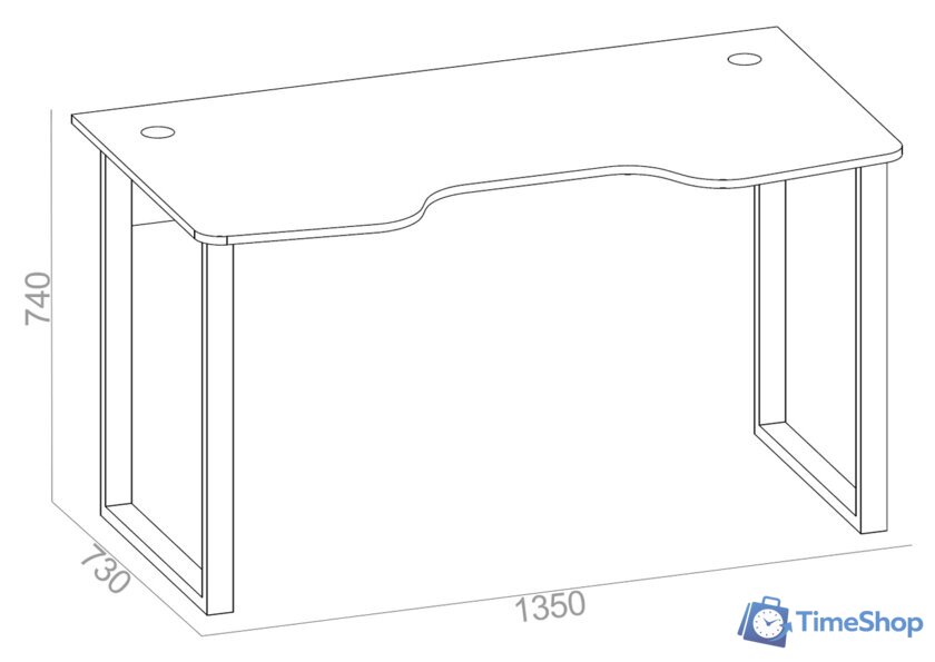 Геймерский стол Сокол КСТ-19 (белый) - Изображение №5 — Интернет-магазин Time-Shop