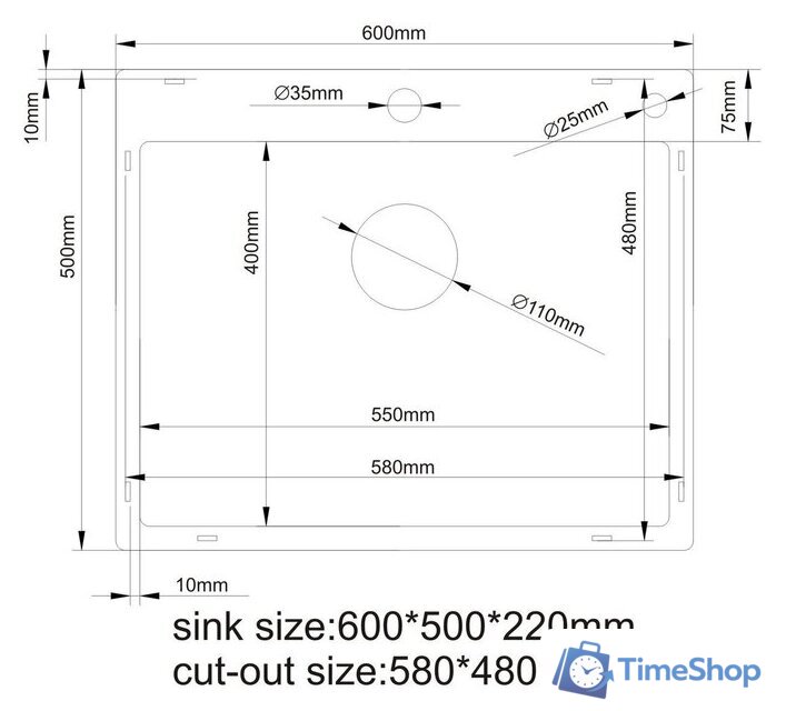 Кухонная мойка Stellar S6050NB-S1 (нано черный) - Изображение №10 — Интернет-магазин Time-Shop