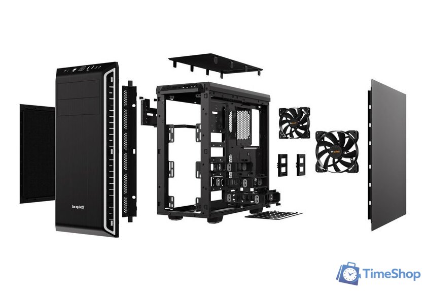 Корпус be quiet! Pure Base 600 (черный/серебристый) - Изображение №4 — Интернет-магазин Time-Shop