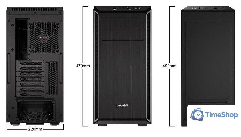 Корпус be quiet! Pure Base 600 (черный/серебристый) - Изображение №2 — Интернет-магазин Time-Shop