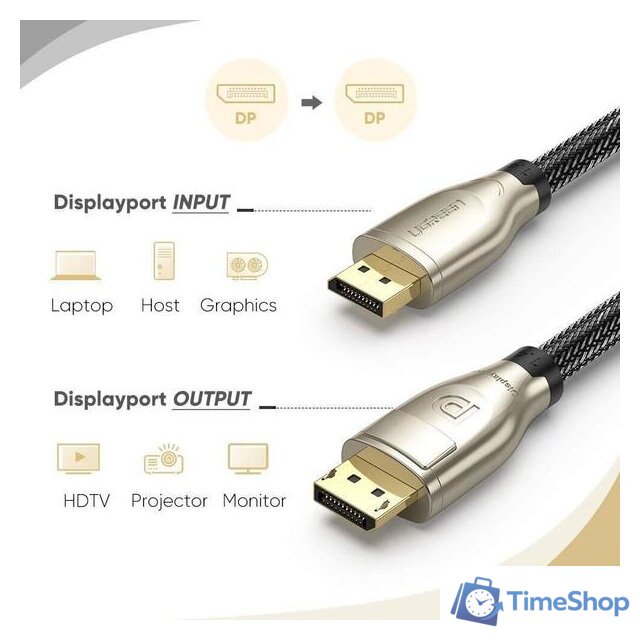 Кабель Ugreen DP112 60843 - Изображение №2 — Интернет-магазин Time-Shop