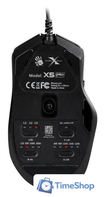Игровая мышь A4Tech Bloody X5 Pro - Изображение №3 — Интернет-магазин Time-Shop