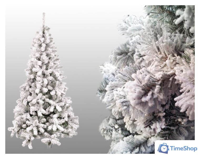 Ель GreenTerra Оливия заснеженная 2.1 м - Изображение №3 — Интернет-магазин Time-Shop