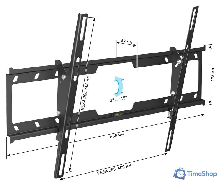Кронштейн для телевизора Holder Basic Line LCD-T6628 - Изображение №2 — Интернет-магазин Time-Shop