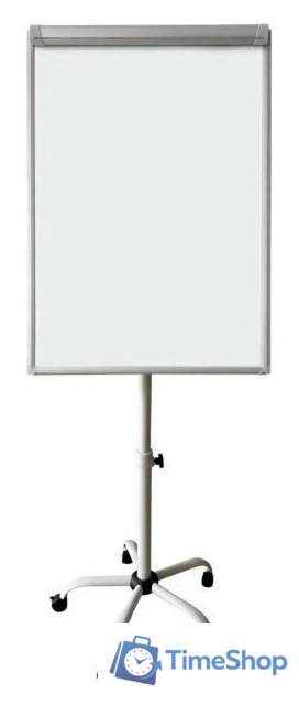 Флипчарт Silwerhof лак 70x100см на роликах (белый) - Изображение №1 — Интернет-магазин Time-Shop