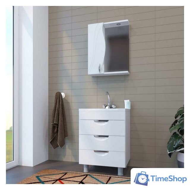  Mixline Шкаф с зеркалом Лима 55 551705 (с подсветкой) - Изображение №3 — Интернет-магазин Time-Shop