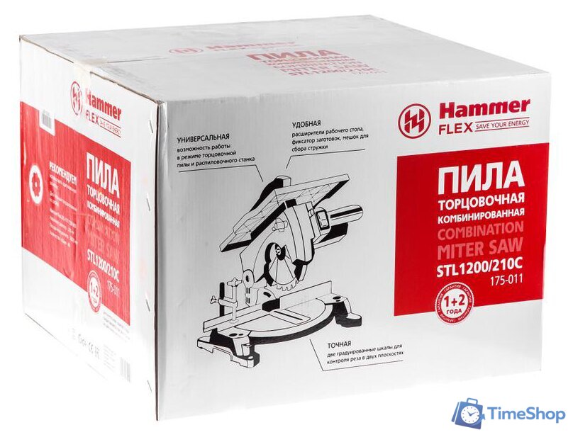 Торцовочная пила Hammer STL1200/210C - Изображение №12 — Интернет-магазин Time-Shop