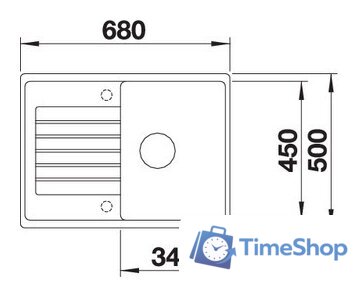 Кухонная мойка Blanco Zia 45 S Compact (кофе) - Изображение №2 — Интернет-магазин Time-Shop